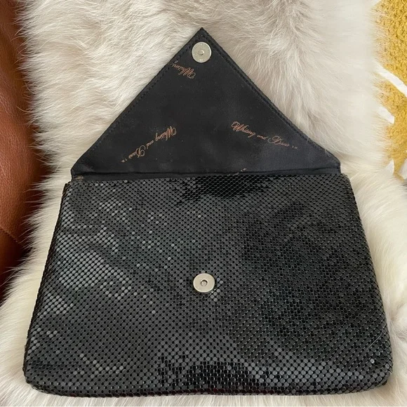 Whiting & Davis Chevron Metal Mesh Evening Bag - Picture 5 of 10
